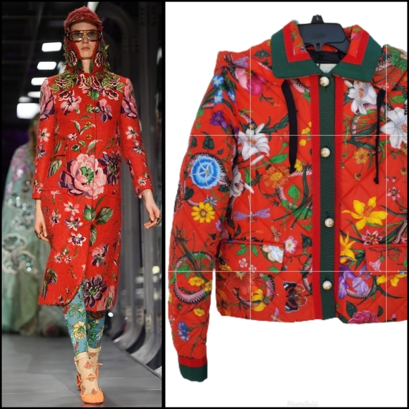 Gucci Jackets & Blazers - Quilted Flora Jacket w/ Tags Size: S | US4, IT40 NWT